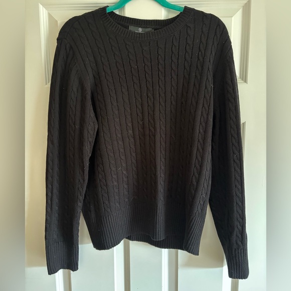 LILLUSORY. Basic black cable knit sweater in size XL. - Picture 1 of 2